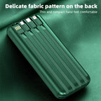 20000mAh Wireless Power Bank Fast Charging Built-in Quad Power Cable Mobile Phone Charger For Iphone 13 14 15 Xiaomi Samsung