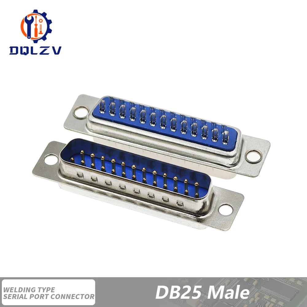 DB15 DB25 DB9 DB37 Parallel Serial Port Fmale/Male Solder Connector+Plastic Assemble Shell Cover 37 9 15PIN VGA Adapter