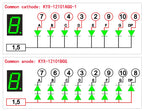 10PCS 1.2-inch digital tube 28.8mmX40.8mm digital display screen "8" high 30.6mm 7-segment digital tube 12101series12102