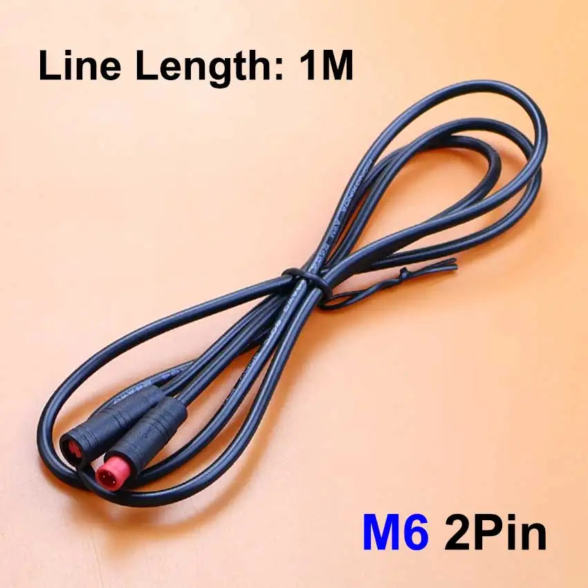 1pcs M6 M8 2 3 4 5 6 Pin Electric Bicycle Butt Joint Plug For Ebike Display Cable Male to Female Waterproof Aviation Connector