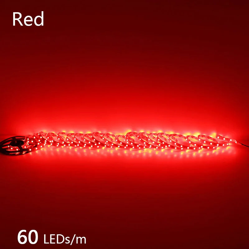 2835 5M 300 600 1200LEDs LED Strip DC12V 24V 120LEDs/m Home Waterproof IP65 Lamp Strip  Flexible And Cuttable Soft Lamp Bar