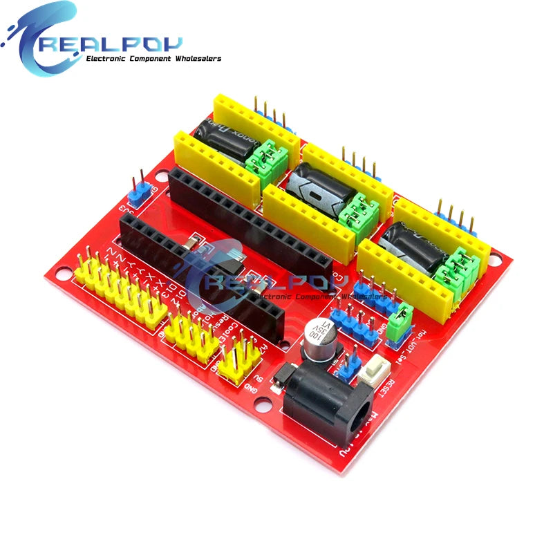 CNC Shield V4 Engraving Machine Compatible With Nano 3.0 / A4988 Driver Expansion Board Module for the 3D Printer Diy Kit