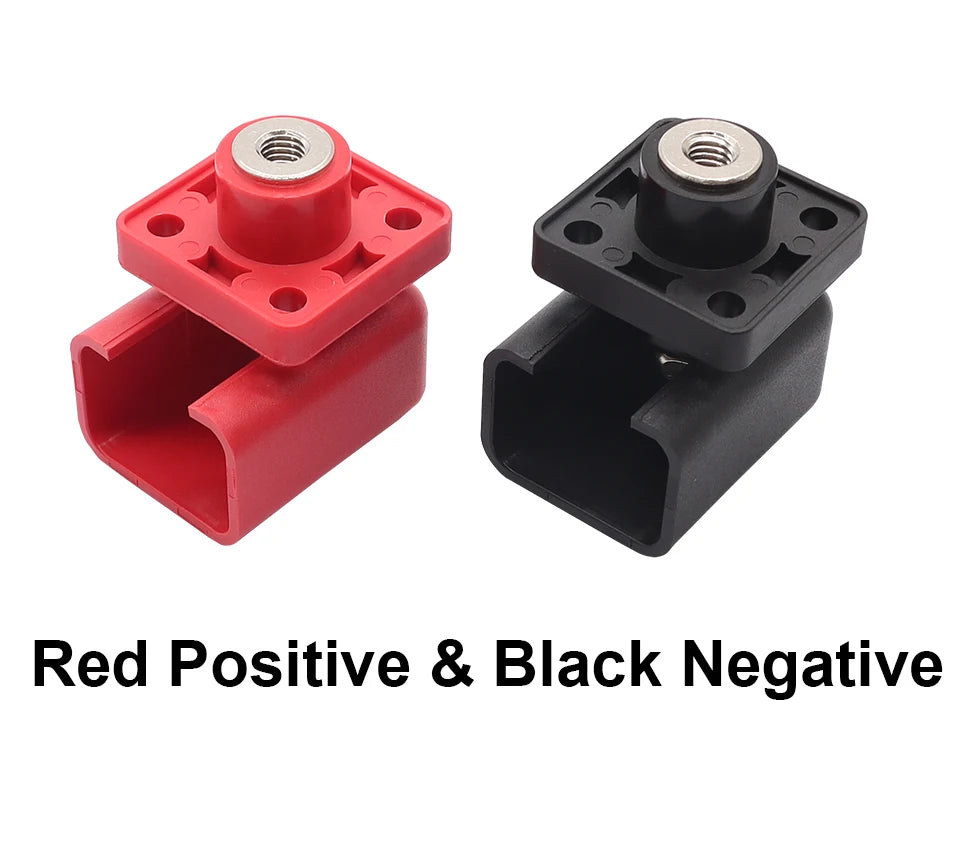 OMCH Red/Black Through Wall Type Copper Terminal Connector 120A 200A High-Current Lithium Battery Energy Storage Terminal