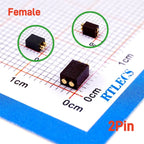 2 5 20 Pcs Spring Loaded 1.27 MM Pitch Pogo Pin Connector 2 5 6 8 10 Position Male Pad PCB Header Single Row Through Holes Probe