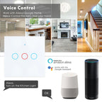 Work With Tuya WiFi Smart Touch Wall Switch RF433MHz 1/2/3/4 Gang Touch Sensor for LED Light Voice Control Alexa And Google Home