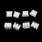 100Pcs JST XH 2.54mm Pitch 2/3/4/5 Pin Plastic Shell Male Plug Female Jack Socket Terminals Housing Wire Connector XH2.54 White
