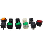 1PCS 40A 250V AC High Current,ON/OFF,4/6Pin Special for Eelding Machine,KCD4,Sterling Silver Point,Rocker Power Button Switches