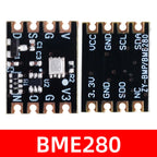 Black ZY BME280 3-in-1 Sensor Module, High Precision Temperature Humidity Barometer Altimeter Monitor Compatible with for Ardui