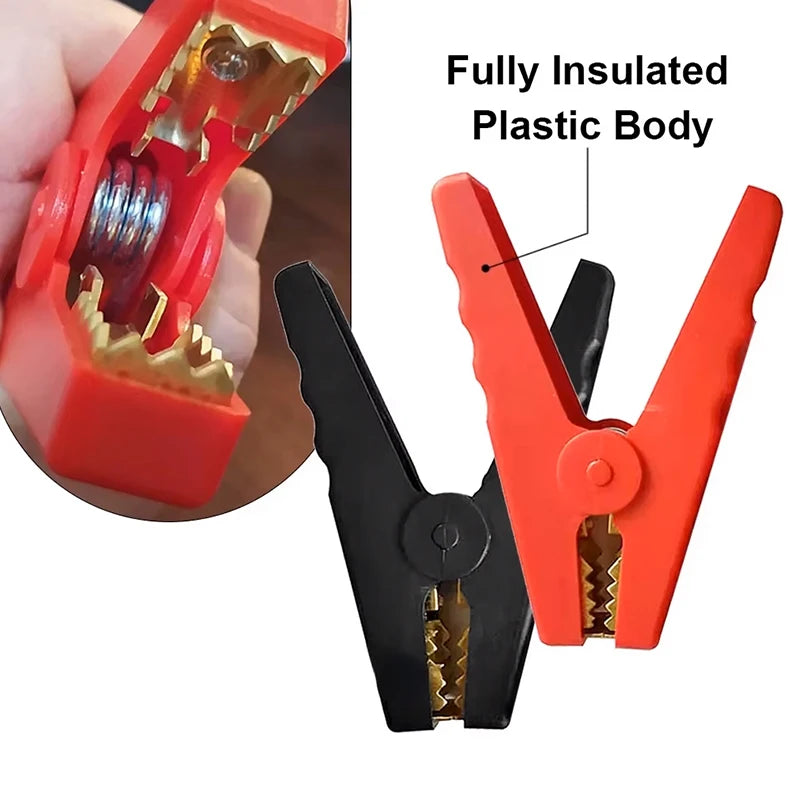 Crocodile Electrical Battery Clamp, Alligator Clips, Test Connector for Jumper Cables Boost, Car Caravan Van, 150A