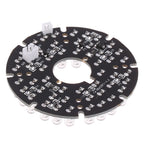 48PCS IR LED 850NM Illuminator Board – 60mm Night Vision Light for CCTV Surveillance Camera Housing, 50° Viewing Angle