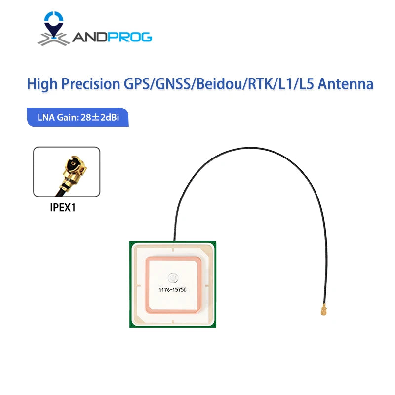 28dbi Dual Band High Accuracy RTK Active GPS GNSS B1 L1 L5 G1 Navigation Antenna for Car GPS Navigation Module Truck GPS Tracker