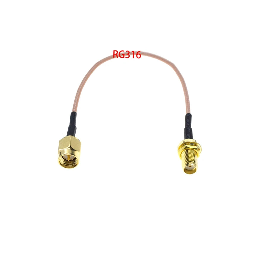 RG174 Cable SMA Male To SMA Male Female RPSMA Bulkhead Connector Extension WIRE RF Coaxial Coax Jumper RG316 Pigtail 2M 5M 10M