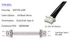 5025780600 Wire harness, MOLEX Click Mate 1.50mm Pitch OTS Cable,502578-0600，6P, Off The Shelf, Quick Delivery