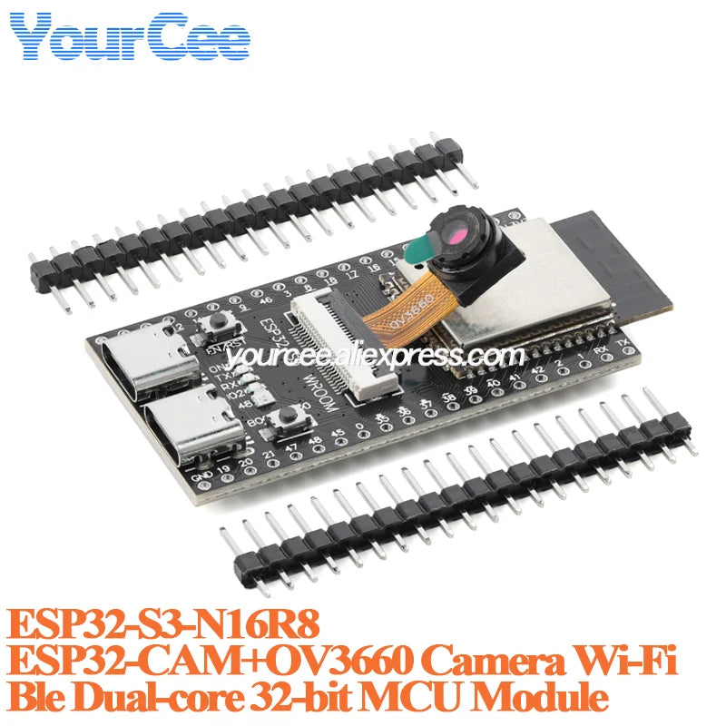 ESP32S3 ESP32-S3 WROOM N16R8 CAM Development Core Board Module OV2640/5640/OV3660 Camera Wireless WiFi+Ble Module