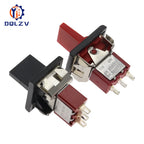 SPDT DPDT Reset Latching Toggle Switch RLS-102 5A 125V 3A 250 AC Mini 3 6PIN ON-ON ON-OFF-ON Rocker Switch Lights Motors