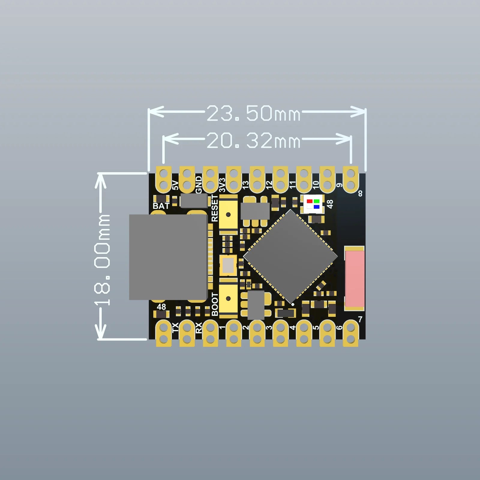 ESP32-S3 Supermini Development Board WiFi Bluetooth 5.0 Ultra-Small Size S3 ESP32-S3FH4R2 For Arduino For Micropython