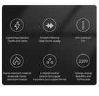 ATAUDIO HIFI Audio Noise AC Power Filter Power Conditioner Power Purifier Surge Protection with US Outlets Power Strip