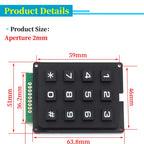 3*4 4*4 Matrix Switch Keyboard Keypad Array Module ABS Plastic Keys 4x4 3x4 12 16 Key Button Membrane Switch DIY Kit forArduino