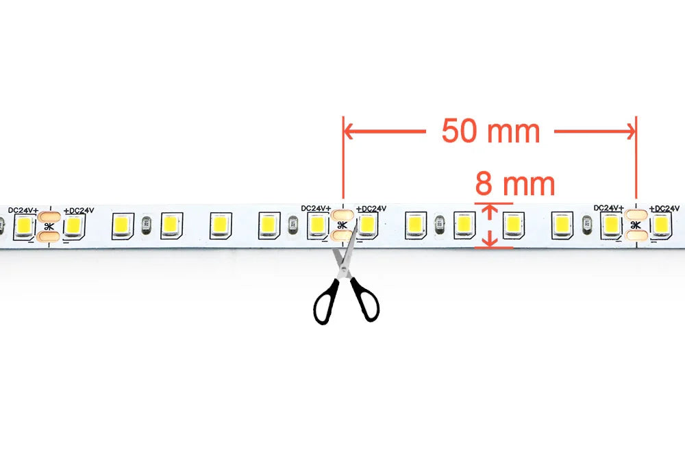 12V 24V LED Strip 2835 120LEDs/m Home Lamp Strip Pink Red Ice Blue Green Golden Yellow Orange Flexible Waterproof Soft Lamp Bar