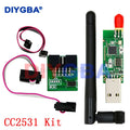CC2531 CC2540 +Antenna BLE 4.0 Zigbee Sniffer Wireless Board Dongle Capture Module USB Programmer Downloader Cable Connector