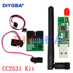CC2531 CC2540 +Antenna BLE 4.0 Zigbee Sniffer Wireless Board Dongle Capture Module USB Programmer Downloader Cable Connector