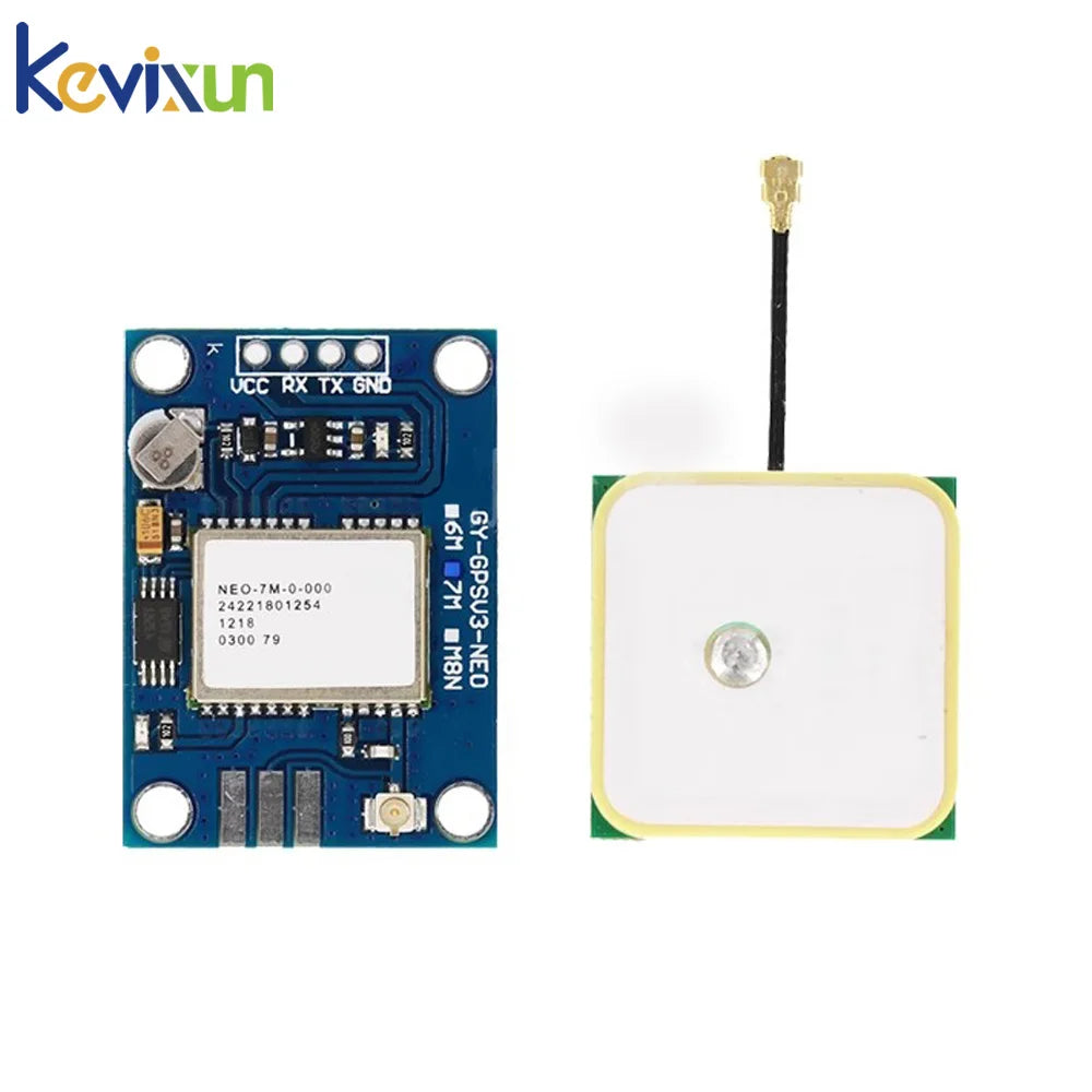 GY-NEO6MV2 New NEO-6M NEO-7M NEO-8M GPS Module NEO6MV2 with Flight Control EEPROM MWC APM2.5 Large Antenna for Arduino