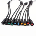 1Pcs M8 Y Splitter E-bike Cable 1Male to 2 Female 2 3 4 5 6 Pin Electric Bicycle Plug for Scooter Brake Signal Sensor