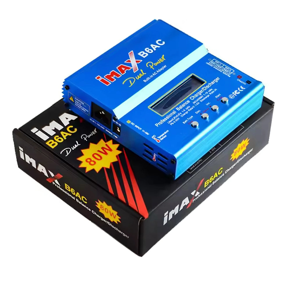 IMAX B6 / B6AC 80W T/XT60plug Lipro Balance Charger Adapter With 12v 5A AC POWER Adapter(EU/US/AU Plug) for RC Multirotor Drone