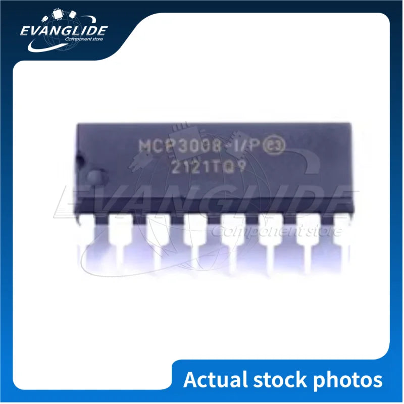 5 PCS/LOT Original & New MCP3008-I/SL MCP3008I/SL MCP3008-I/P DIP MCP3008 Digital-to-Analog Converter Chip