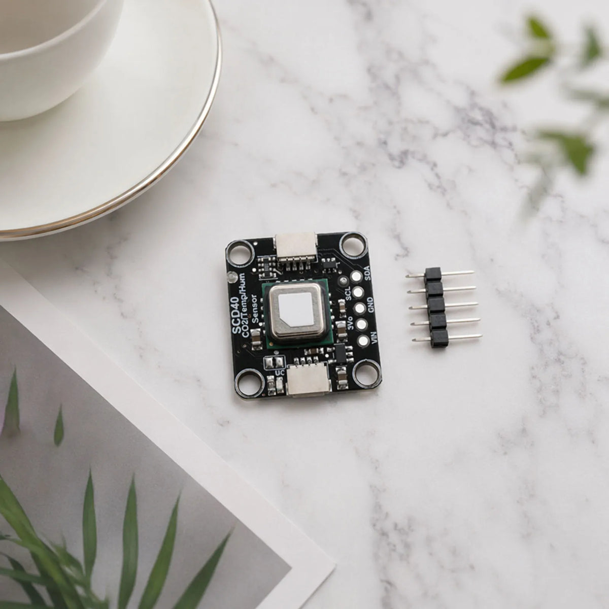 SCD40/SCD41 Gas Sensor Module Detects CO2 Carbon Dioxide Temperature and Humidity Sensor I2C Communi