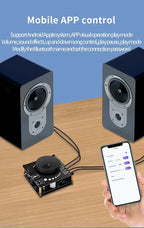 Power Amplifier Board Stereo Digital Amplifier 50WX2 - Mini Speaker Power Board Module Bluetooth 5.0 Hi-Fi Amp 50W+50W