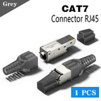 Vention NEW RJ45 Cat8 Cat7 Cat6A Connectors RJ45 Metal Tool Free Easy Termination Plug 2000MHz 40G LAN Cable Reusable Shielded