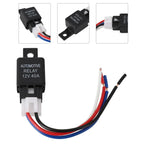 Reliable 12V 40A Car Automotive Relay 4 Pin SPST Contact Type Suitable For Strobe Lights Fog Lights Car Alarms And More