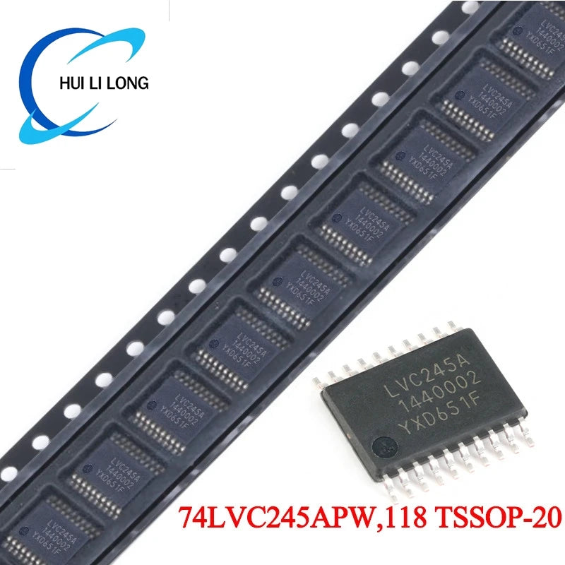 5pcs 74LVC245 74LVC245A 74LVC245APW 74LVC245APW,118 TSSOP-20 Three-state Output Eight-way Bus Transceiver Logic Chip IC
