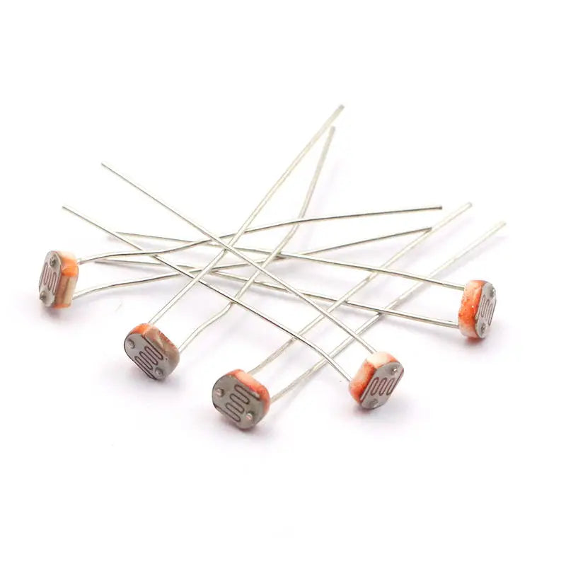10PCS 5mm LDR Photo Light Sensitive Resistor Photoelectric Switch Sensor 5506 5516 5528 5537 5539 5549 12528  For Arduino