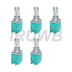 5pcs 15mm Shaft 3/6/8pins RK097 RV097NS B5K B10K B50K B100K B500K Audio Amplifier Sealed Linear Volume Potentiometer Resistor