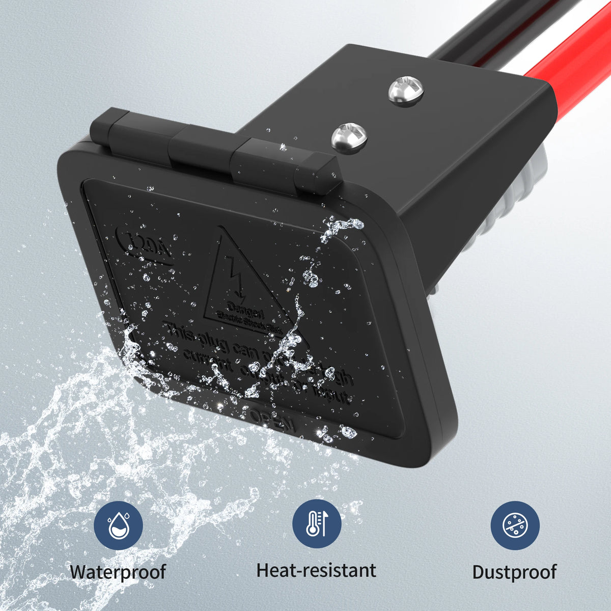 2PCS Anderson Connector 120 Amp Battery Quick Connect/Disconnect Connector Plug Kit with Mounting Bracket Dust Cover for Car