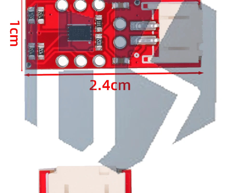 MAX17043 Lithium Battery Fuel Gauge Module - I2C Power Detection with A/D Conversion & Low-Voltage Alarm