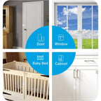 Tuya Zigbee 3.0 Smart Door Sensor Magnetic Window Entry Security Alarm for Z2M Smart Life Alexa Google Home for Home Security