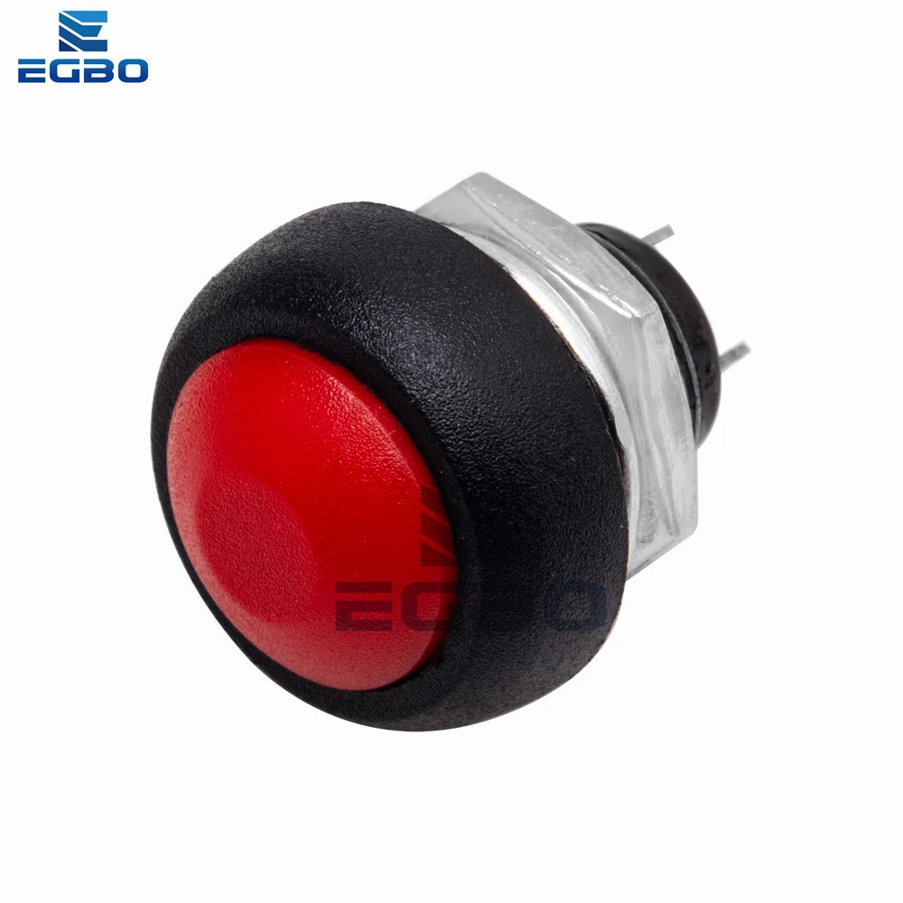 5~10PCS EGBO Mini 12mm Waterproof Momentary ON/OFF Push Button Round Switch PBS-33B PBS-11B For arduino
