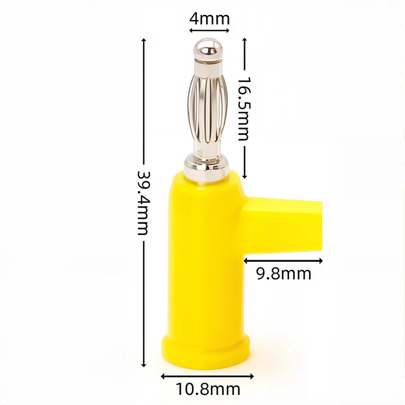4mm Banana Plug Stackable Electrical Connector Free Solder Adaptor