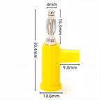 4mm Banana Plug Stackable Electrical Connector Free Solder Adaptor