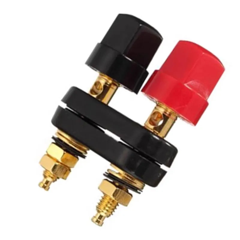 1/2PCS Banana Plugs Couple Terminals Red Black Connector Amplifier Terminal Binding Post Banana Speaker Plug Jack M20