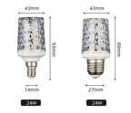 Super Long Lifespan E27 E14 B22 24W 30W 40W 50W LED Lamp Corn Bulb AC85-265V No Flicker 2835 SMD LED Light / Lighting
