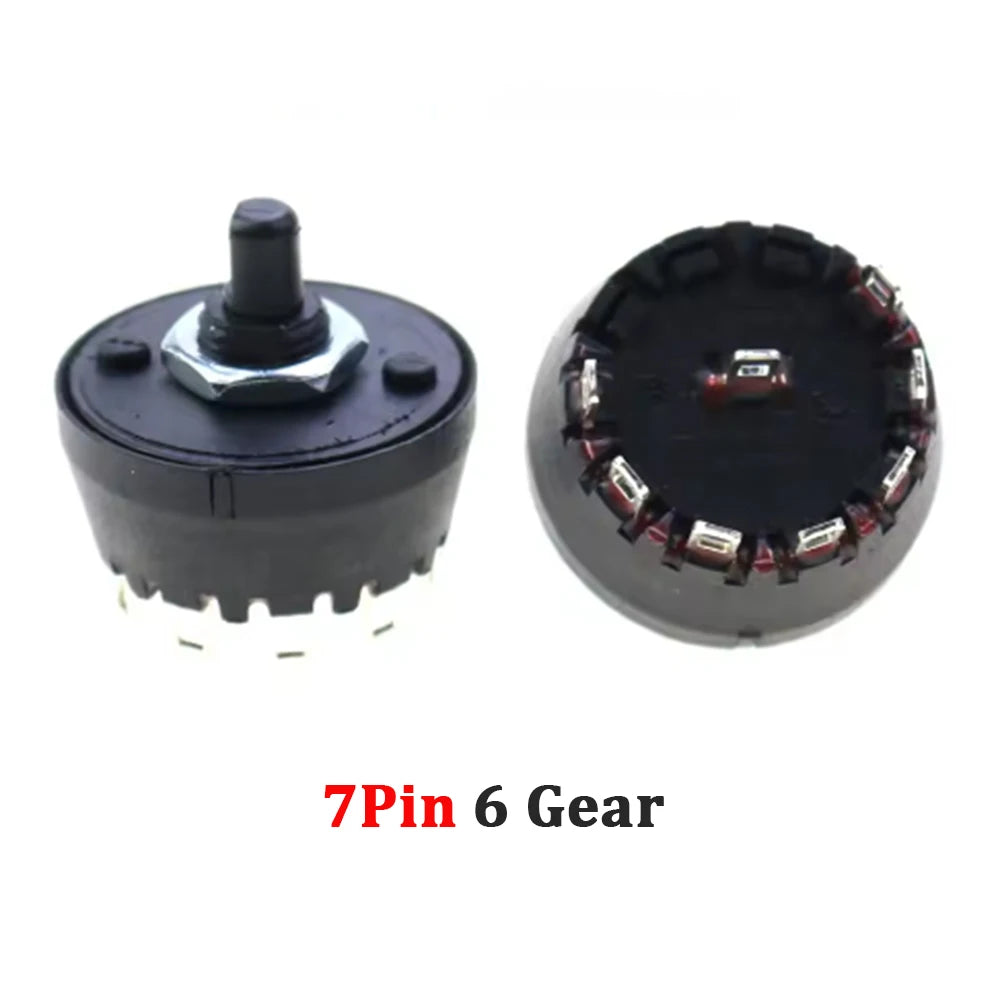 1 Piece High Temperature Resistant Rotary Gear Switch 2 3 4 5 6 7 8 10 Pin Band Knob Switch Of Juicer Mixer