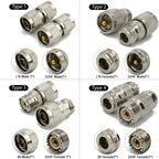 PL259 SO239 UHF Jack to N Type Plug Male / Female Coaxial Connector RF Radio Coax Adapter Kit Straight Low Loss Converter Copper
