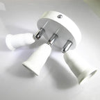 3/5/9 Heads 360D Adjustable Screw Ceiling Mount E26 E27 LED Lamp Base Light Bulb Socket Holder Adapter Converter Splitter