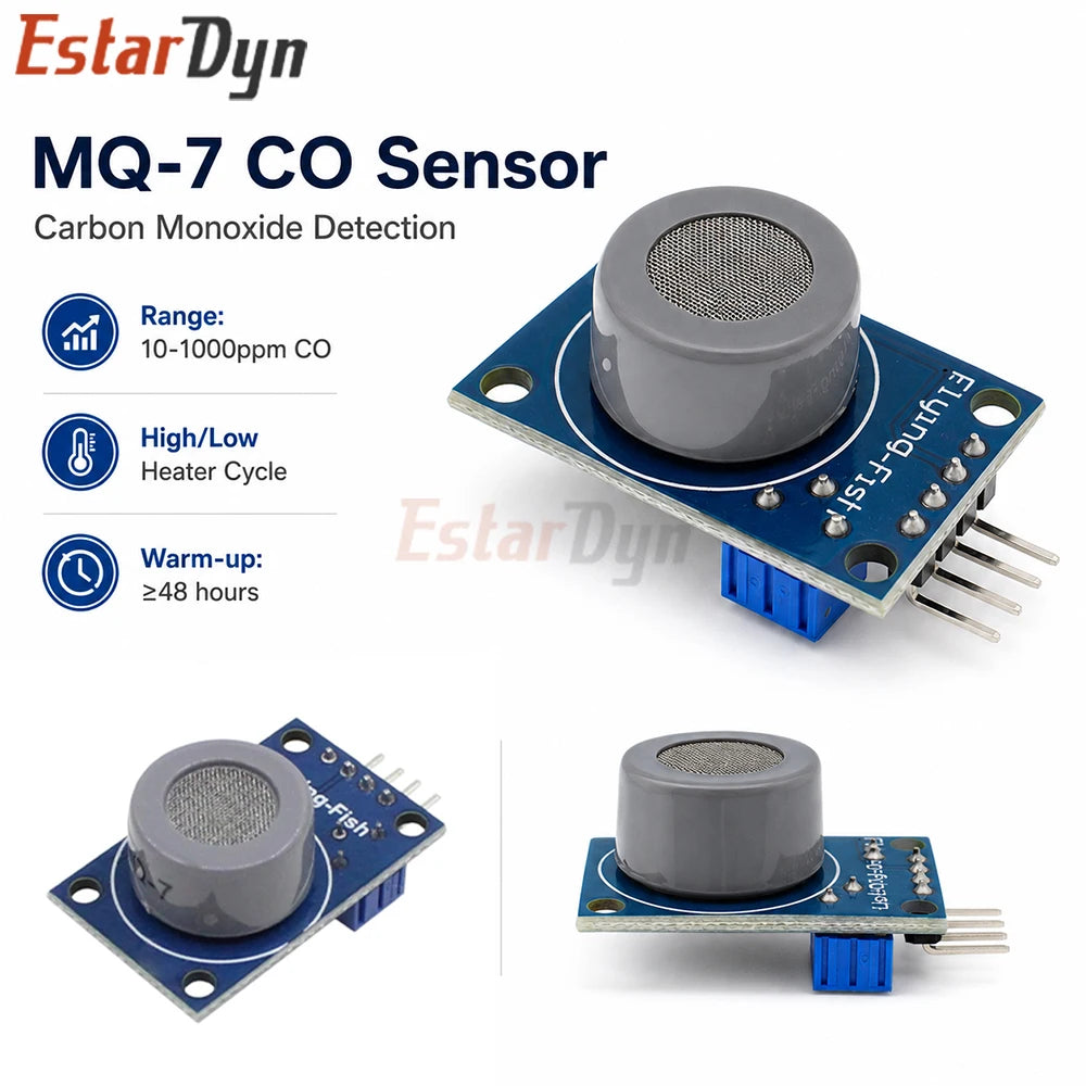 Estardyn MQ-2/MQ-3/MQ-7/MQ-135 Gas Sensor Module Smoke Methane LPG Leakage Detector for Smart Home Gas Alarm DIY Kit