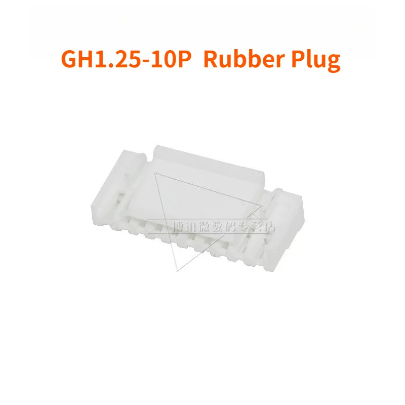 100PCS   GH1.25 Locking Connector with Buckle  2 3 4 5 6 8p Horizontal/vertical Mounting  Rubber Shell  Terminal