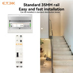 ETEC Impulse Bistable Latching Auto Control Relay Household 1P 2P 16A 1NO 2NO Coil 230V AC 110V DC EKLR